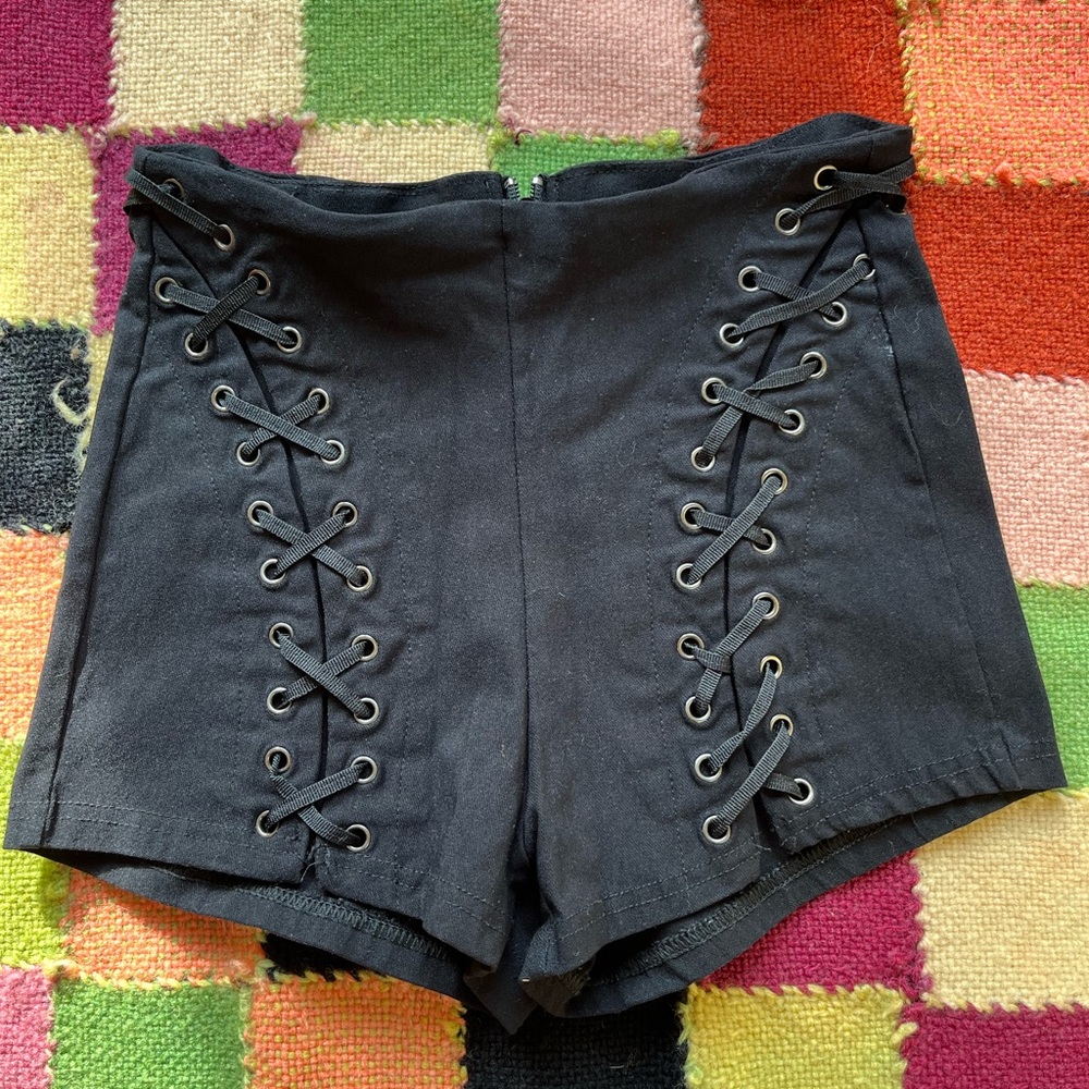 Lace Up Hot Shorts